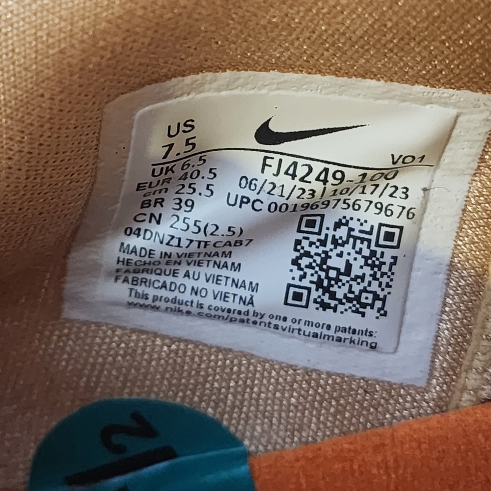 Size 7.5 - NEW Men's NIKE BOOK 1 "Grey/Sail" Light Orewood Brown - Picture 15 of 17